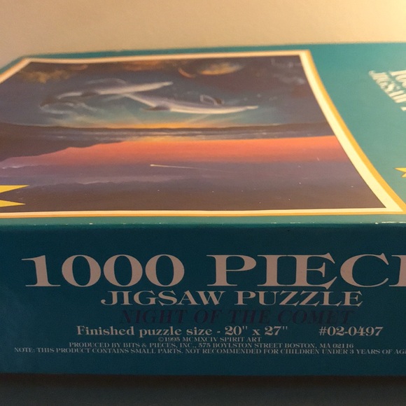 🎉2/$15🎉1000 piece jigsaw puzzle, “Night of the Comet” - Picture 7 of 11